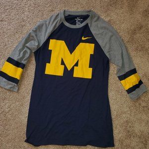 Nike University of Michigan Block M Women's Shirt